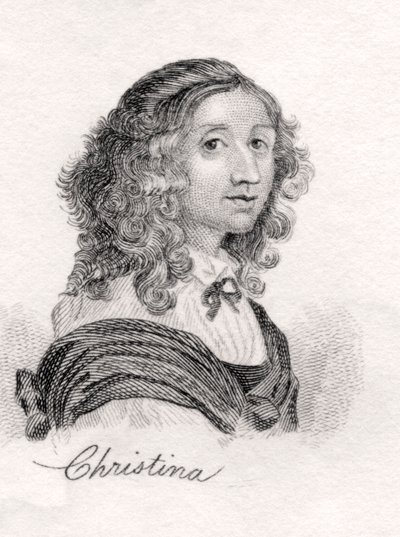1825年に出版されたCrabbs歴史辞典のスウェーデンのクリスティーナ 作： English School