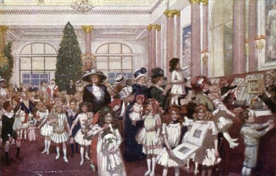 子供たちのためのクリスマスフェスティバル、Savoy Hotel（カラーリトグラフ 作： English School