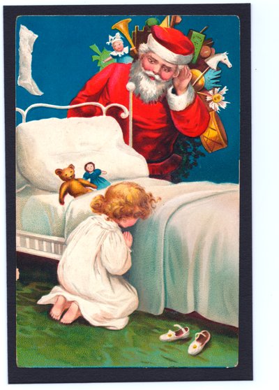 クリスマスのポストカード、1907年頃 作： English School