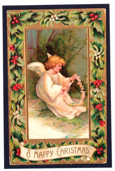 クリスマスのポストカード、1907年頃 作： English School