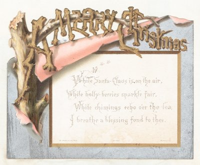 木、クリスマスカードのクリスマスサイン 作： English School