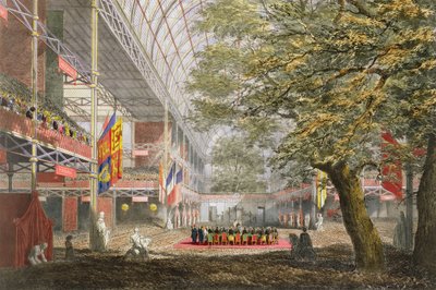 1851年の大展覧会のディキンソンズ総合写真による閉会式、1854年発行 作： English School