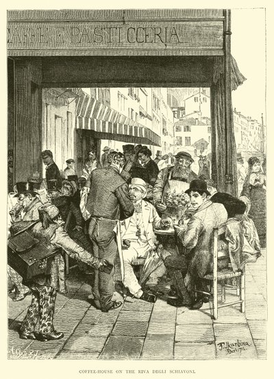 Riva Degli Schiavoniのコーヒーハウス 作： English School