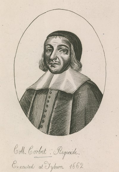 1662年、タイバーンで処刑されたコルコルベット、レジサイド 作： English School