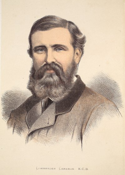 キャメロン司令官、J。ユーイングリッチー著「The Pictorial Edition of the Life and Discoveries of David Livingstone」のイラスト。 A. Fullarton＆Co.、1876年 作： English School