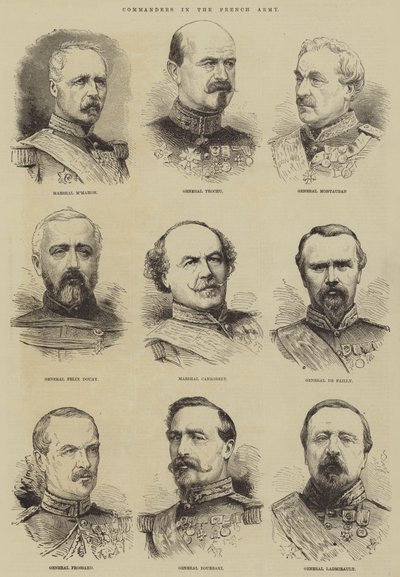 フランス陸軍の司令官たち（彫刻作品 作： English School