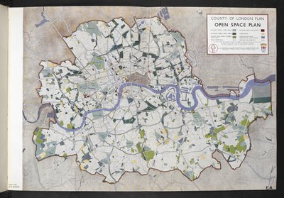 ロンドン郡のオープン スペース計画 / ロンドン郡議会のために J.H. フォーショーとパーティック アバークロンビー 作： English School