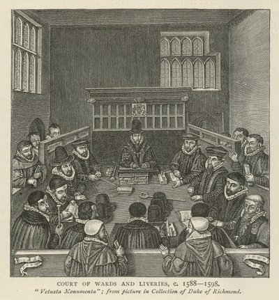 ウォードアンドリバリー裁判所、1588〜1589年頃 作： English School