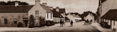 Crawfordsburn, Village and Inn (litho) 作： English School