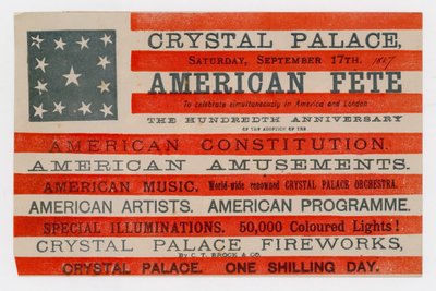 クリスタルパレス、アメリカフェット、1887年9月17日 作： English School