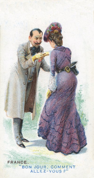 フランスの慣習的な挨拶、1907 作： English School