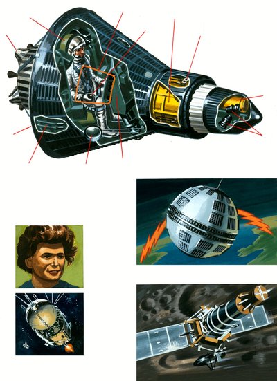 マーキュリー宇宙船の一部 作： English School