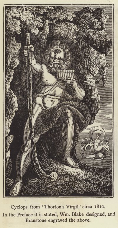 キュクロプス（Thorntons Virgil, 1810年頃）（彫刻 作： English School