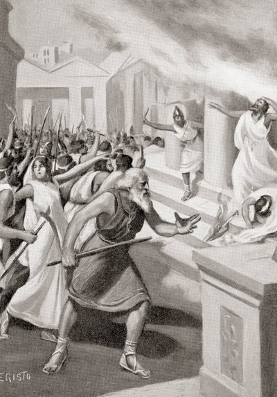 ピタゴラス派に対する反乱を起こしたクロトンのサイロン、紀元前509年頃、Hutchinson