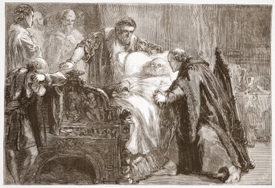 ザクセンの有権者、フレデリックザワイズの死。 1878 作： English School