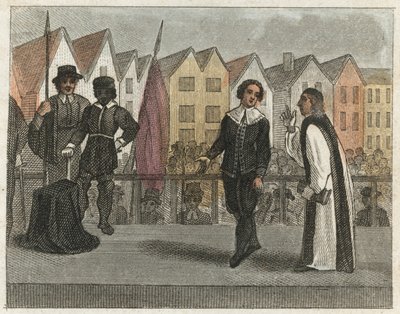 ラッセル卿の死（カラー版画） 作： English School