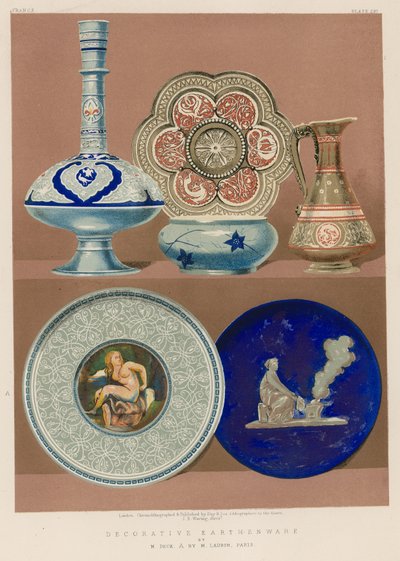 装飾陶器 作： English School