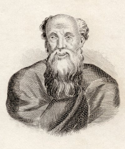 1825年に公開された &39;Crabbes Historical Dictionary&39;からのDemocritus 作： English School
