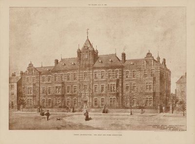 ダービー建築、聾唖施設（エングレーヴィング） 作： English School