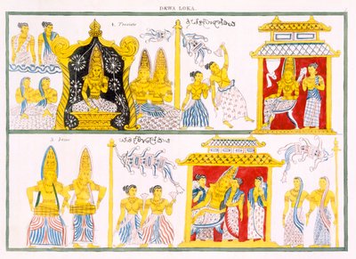 デワロカ、エドワードアップハム著、仏教の歴史と教義、1829年 作： English School