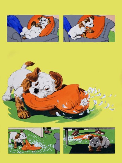 犬そしゃく枕 作： English School