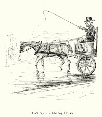 シリングホースは惜しまず、意欲的な馬には拍車をかけない（リトグラフ） 作： English School
