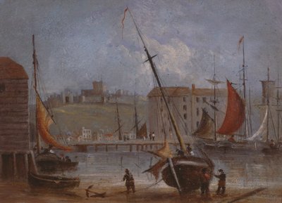 ドーバー城と港、1830年頃 作： English School