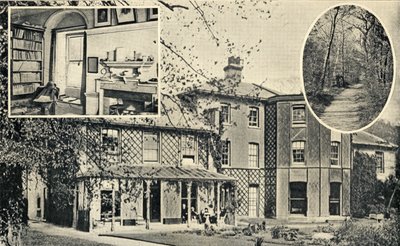 1842年からチャールズダーウィン（1809-82）が住んでいたダウンハウス、ダウン 作： English School