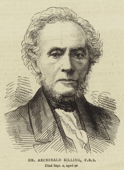Dr Archibald Billing, FRS（彫刻 作： English School