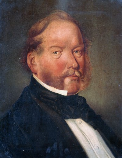 ジェームズグラハム医学博士、監督医、ベンガル医学研究所、1857年頃 作： English School