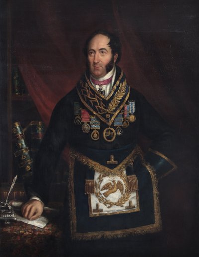 ロバートトーマスクルーセフィックス博士、1837年 作： English School