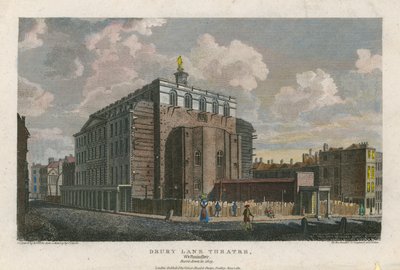 Drury Lane Theatre、ウェストミンスター、ロンドン。 1809年に全焼 作： English School