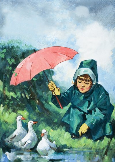 雨の中のアヒル 作： English School