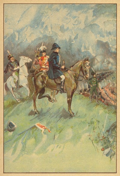 ウォータールーの戦いでのウェリントン公爵 作： English School