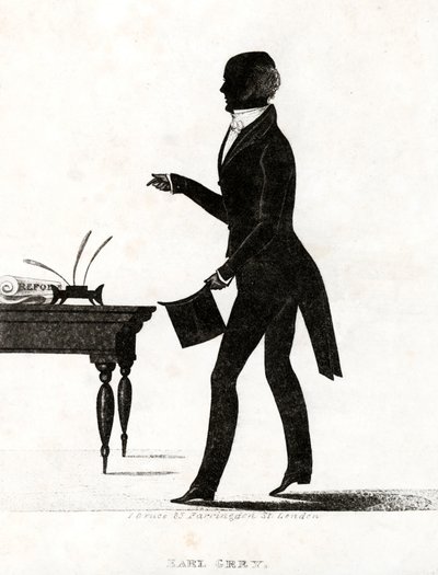 1832年改革法を導入した英国ホイッグ党の政治家で首相のアールグレイ 作： English School