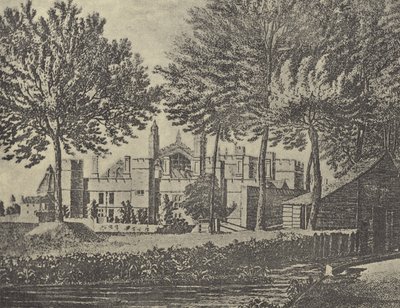 カレッジのイーストビュー、1746年（グラビア） 作： English School