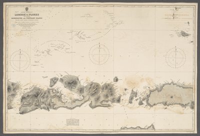 東群島、ロンボク島からフローレス島、パターノスター島とポスティヨン島を含む。 from … バタビア政府の調査。 [Admirty Chart]、ロンドン 作： English School