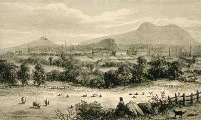 1880年頃のエジンバラ、リリジャス・トラクト・ソサエティ発行の「Scottish Pictures」より 作： English School