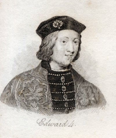 1825年に出版された「クラブの歴史辞典」からのエドワードIV 作： English School