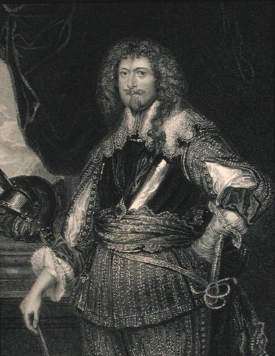 エドワード・サックヴィル（1590-1652）第4代ドーセット伯爵、1833年出版の『肖像画のギャラリー』より（彫刻作品） 作： English School