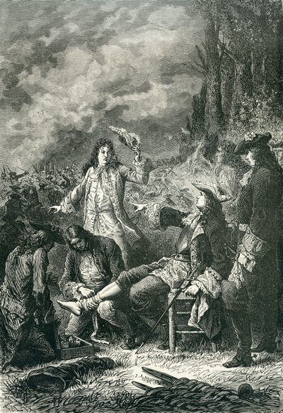 エドワードヴィリエ、ニューベリーの戦いで負傷、1643年 作： English School