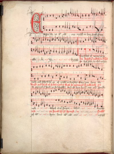 Egerton 3307、f.63v St. George のキャロル 作： English School
