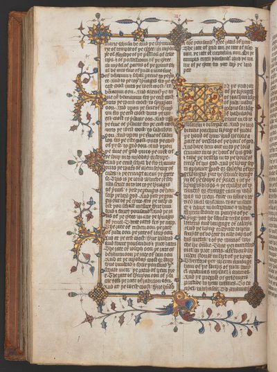エガートン617、ウィクリフ聖書、1397年以前（ヴェラム） 作： English School