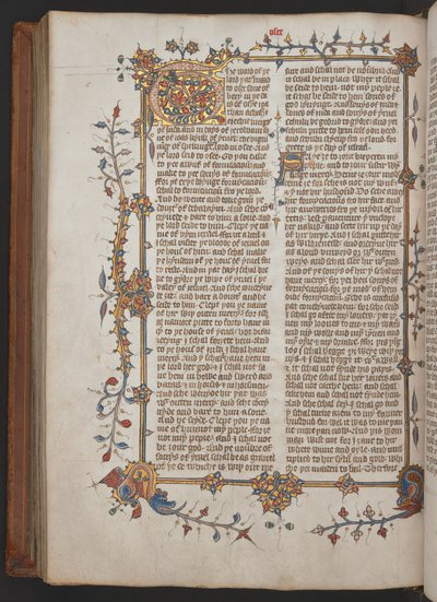 エガートン617、ウィクリフ聖書、1397年以前（ヴェラム） 作： English School