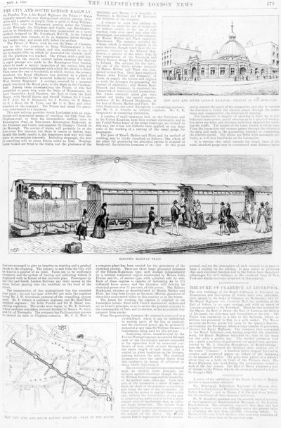 電気路面電車、1890 作： English School