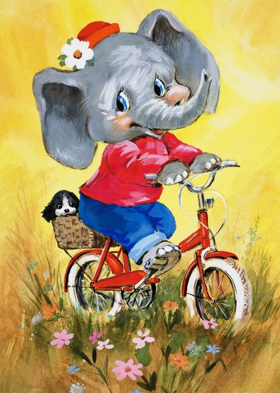 自転車で象 作： English School