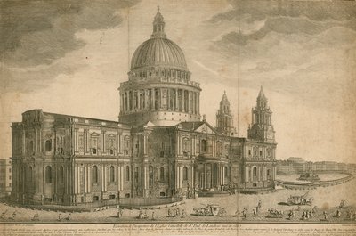 セントポール大聖堂、ロンドンの標高と展望 作： English School