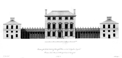 Rtの標高。チェスターフィールズ伯爵の邸宅、1767年 作： English School
