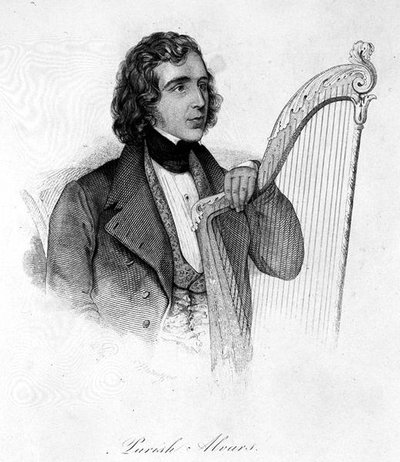 Elias Parrish Alvars (1808-49) (エングレーヴィング) 作： English School