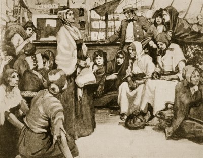 受刑者の船で囚人と話すエリザベスフライ 作： English School